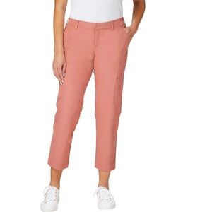 Kirkland Signature Ladies' Travel Pants Stretch Cropped Women's 4 Pink